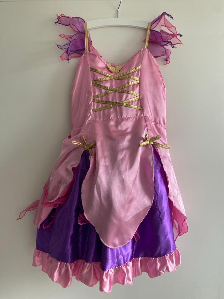 Prinsessen Verkleedjurk Roze Paars, Ophalen of Verzenden, Gebruikt, 122 t/m 128, Meisje