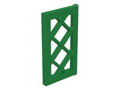 Lego Green Pane for Window 1 x 2 x 3 Lattice, Gebruikt, Overige thema's, Lego, Overige typen
