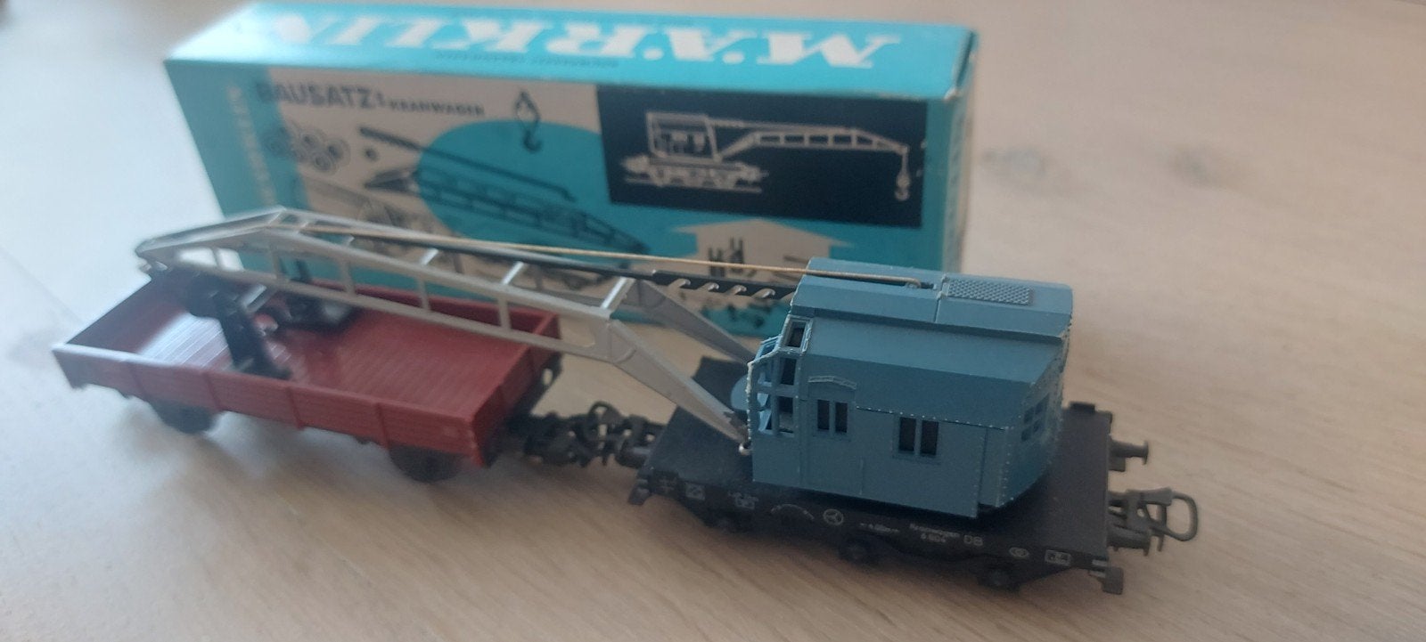 Märklin DB Krüpp kraanwagen artnr 4911 in ovp+ 4503, Wisselstroom, Wagon, Ophalen of Verzenden, Zo goed als nieuw