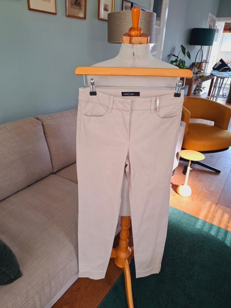 Marccain broek maat 36, Beige, Ophalen of Verzenden, Zo goed als nieuw, Maat 36 (S)