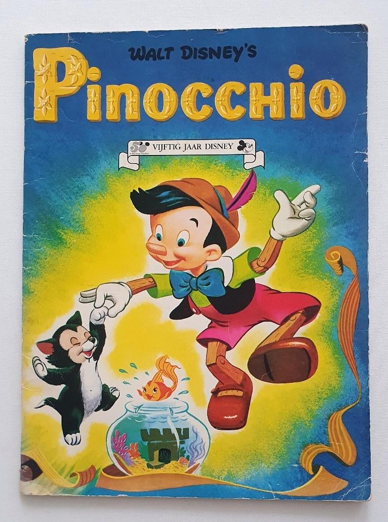 Pinocchio Vijftig jaar Disney, Ophalen of Verzenden, Overige figuren, Gebruikt, Overige typen