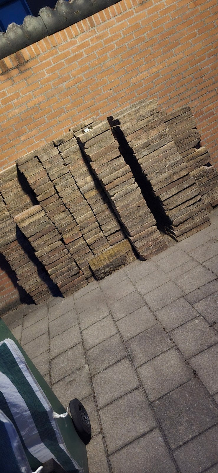 Gratis Ophalen: Gebruikte Terrastegels, Tuin en Terras, Ophalen, Gebruikt, 10 m² of meer, Beton