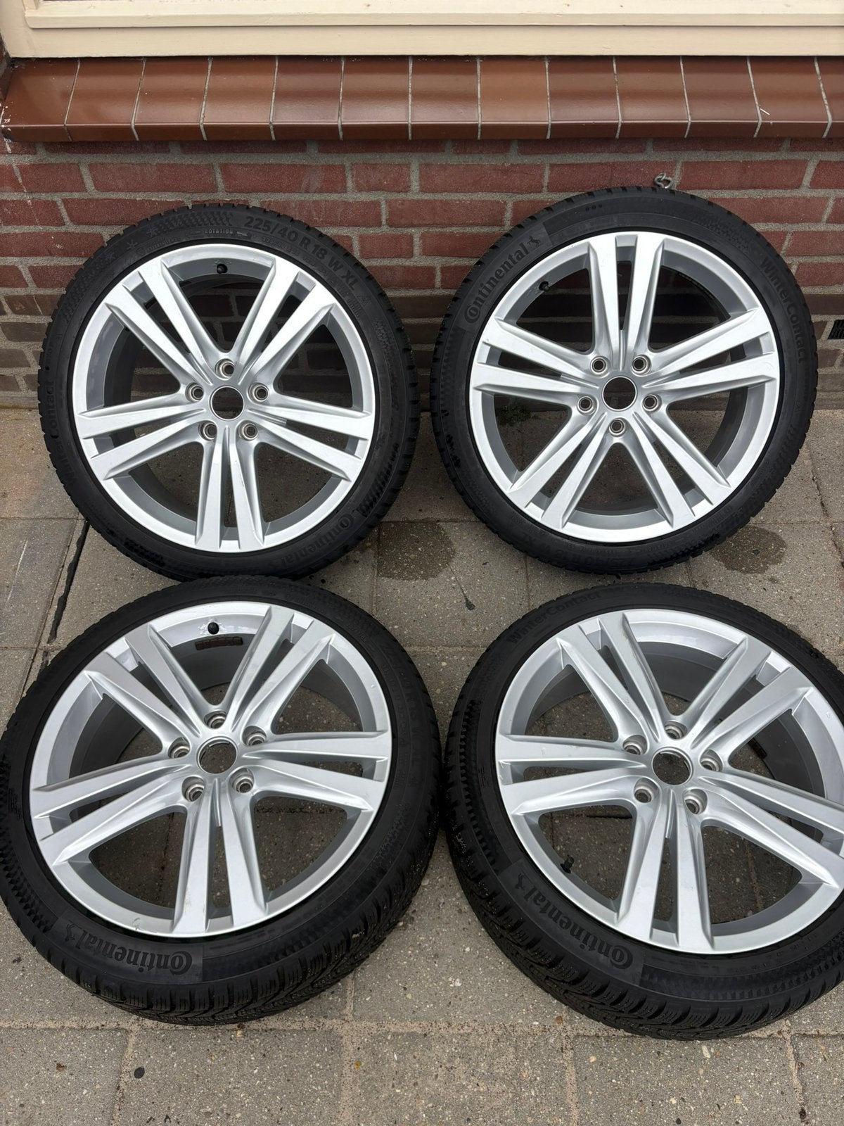Seat leon cupra velgen 5x112 met nieuwstaat banden!!!, Ophalen, 18 inch, Gebruikt, Banden en Velgen