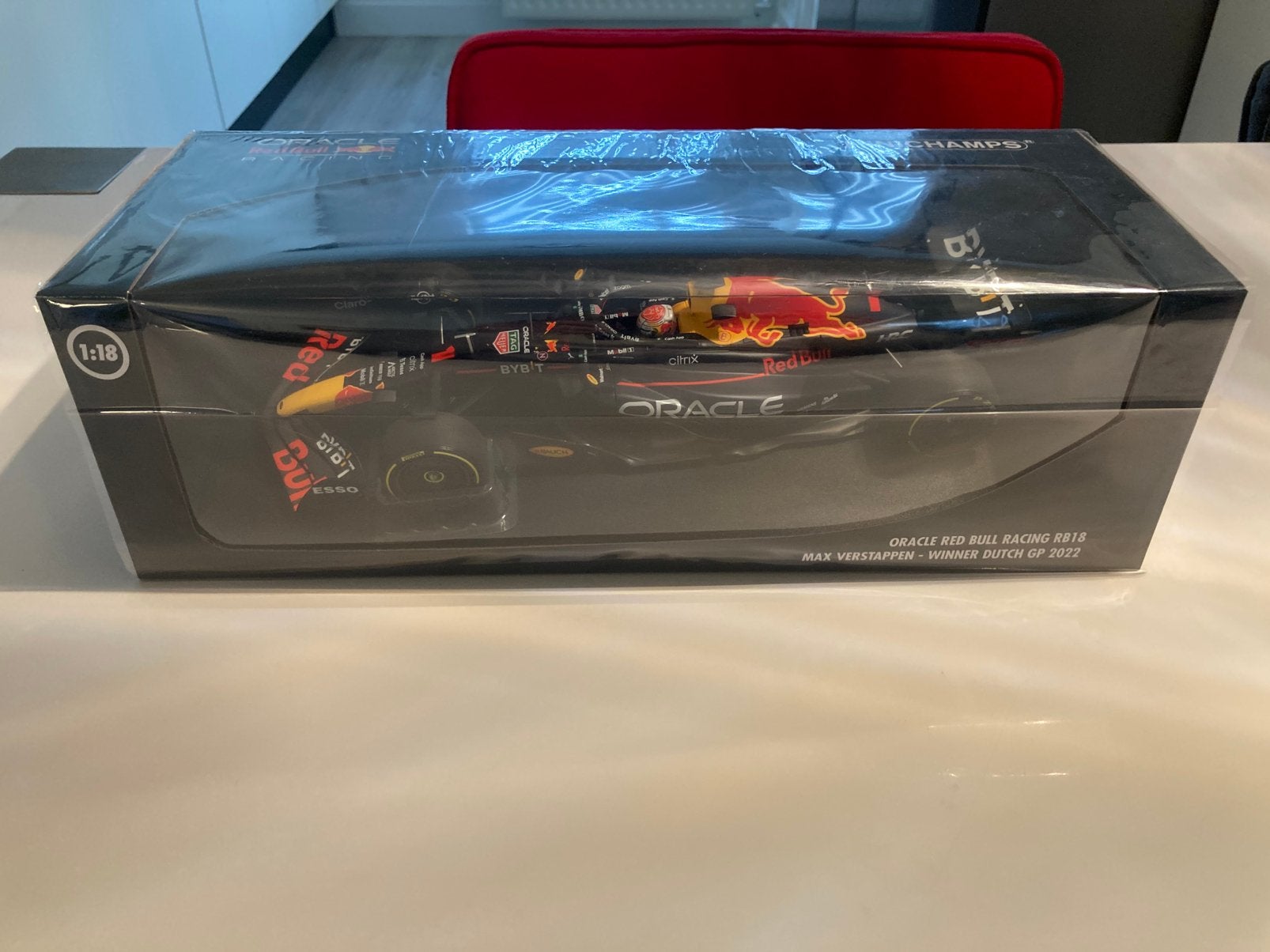 Max Verstappen rb18 winner dutch gp 2022 1/18, Ophalen of Verzenden, Nieuw, Formule 1