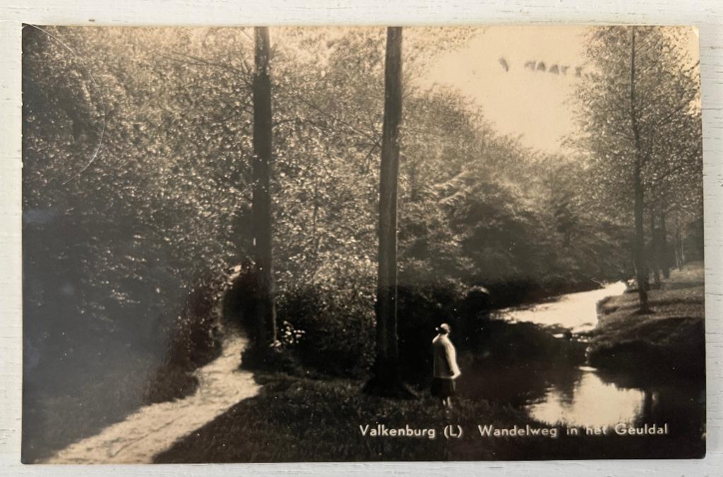 Oude Ansichtkaart - Valkenburg - Wandelweg in het Geuldal, Ophalen of Verzenden, 1940 tot 1960, Gelopen, Limburg