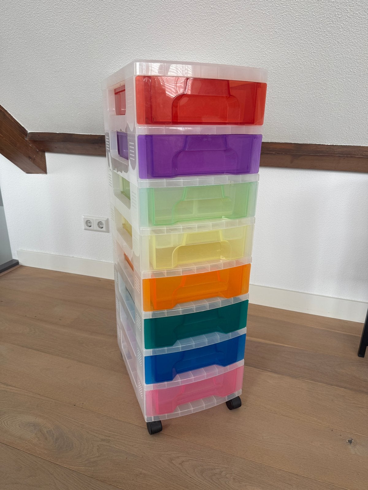 Opberger voor Lego met sorteervakken en wieltjes, Ophalen, Overige materialen, Minder dan 50 cm, 5 laden of meer