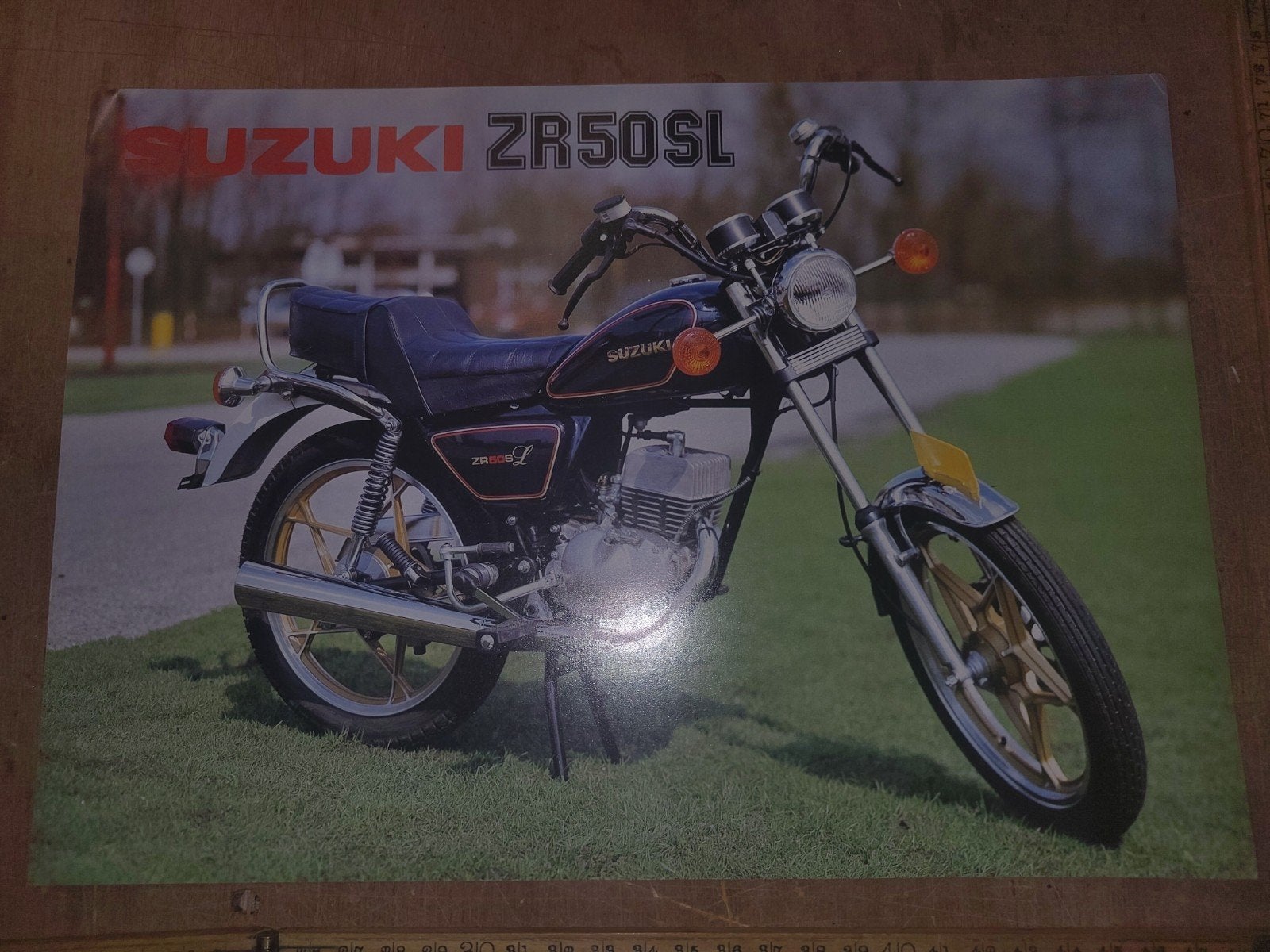 Brochure Suzuki ZR50SL, Fietsen en Brommers, Ophalen, Zo goed als nieuw