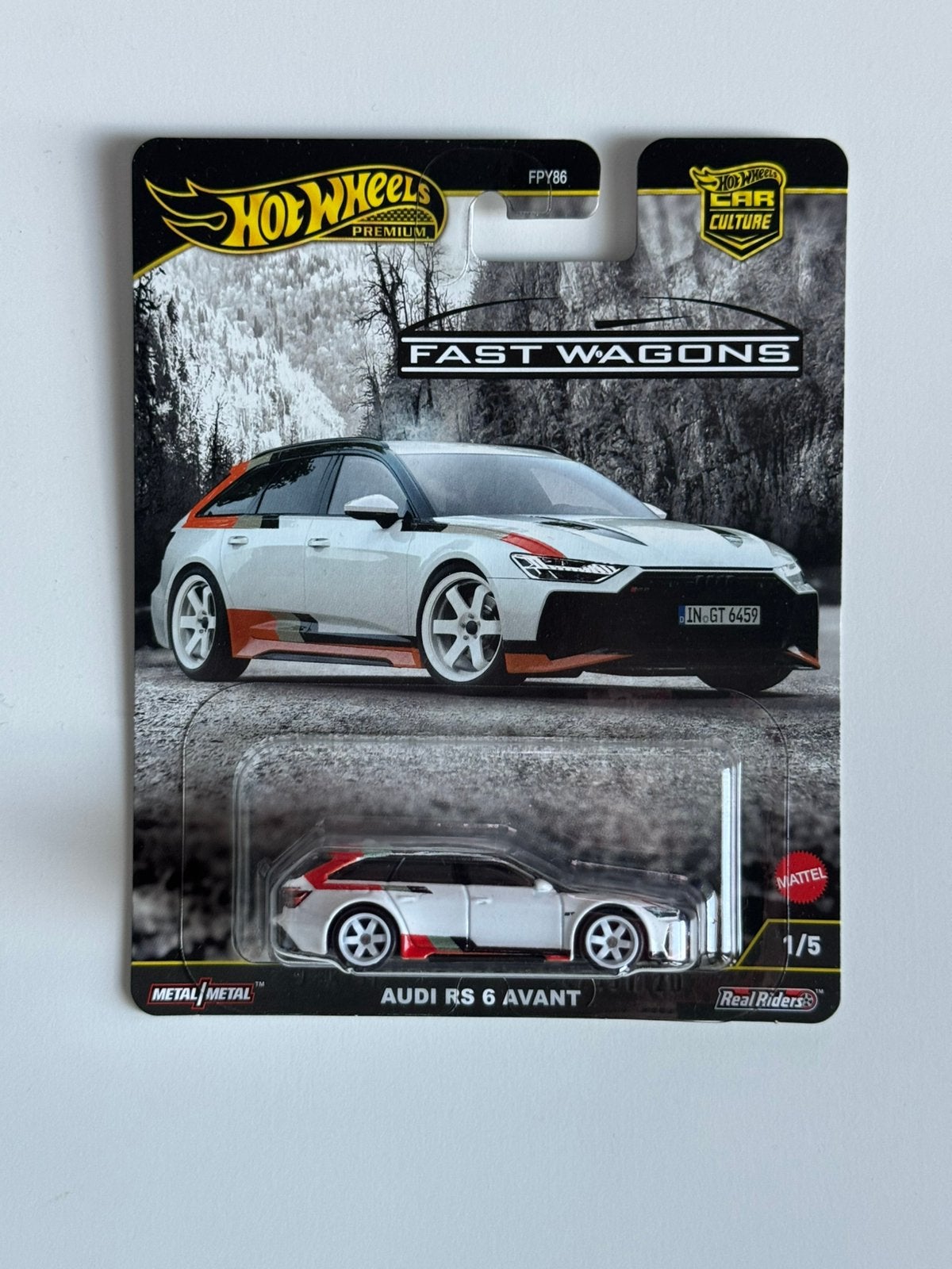 Hot Wheels Premium Audi RS6 Fast Wagons, Ophalen of Verzenden, Zo goed als nieuw, Auto