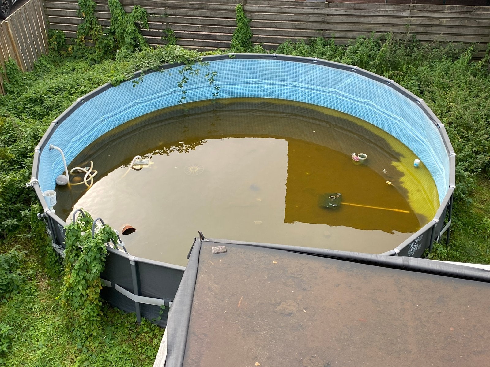 Groot opzetzwembad Intex, Gebruikt, Rond, 300 cm of meer, Ophalen