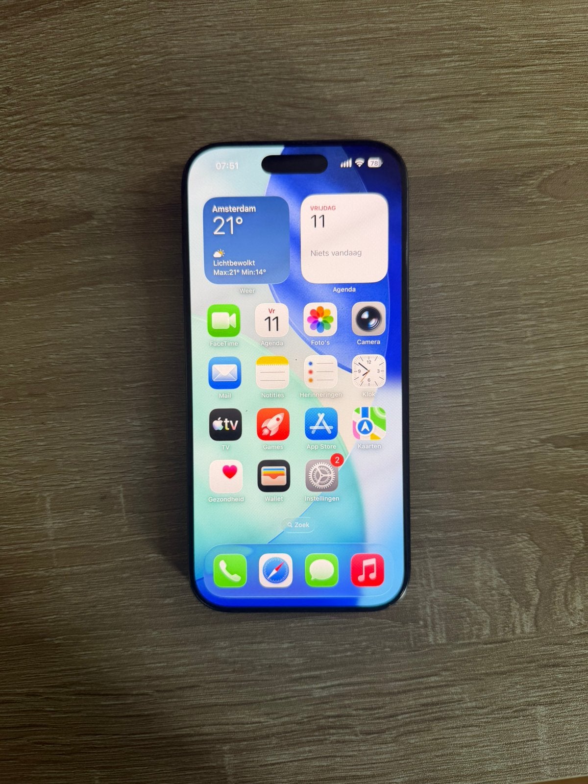 Apple iPhone 16 Pro 128GB Blauw, IPhone 16 Pro, Blauw, Ophalen of Verzenden, Zonder simlock