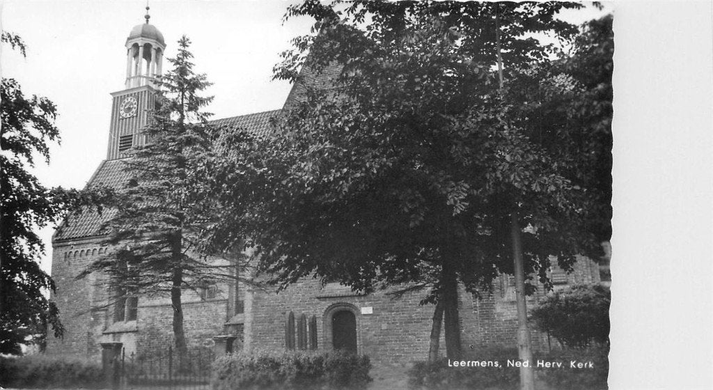 378-336-013 Leermens Ned Herv Kerk, Ophalen of Verzenden, Voor 1920, Groningen