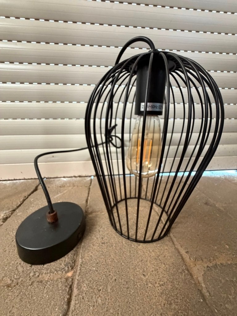 Leuke plafond lamp, zwart metaal, Ophalen, Overige stijlen, Zwart, Zo goed als nieuw
