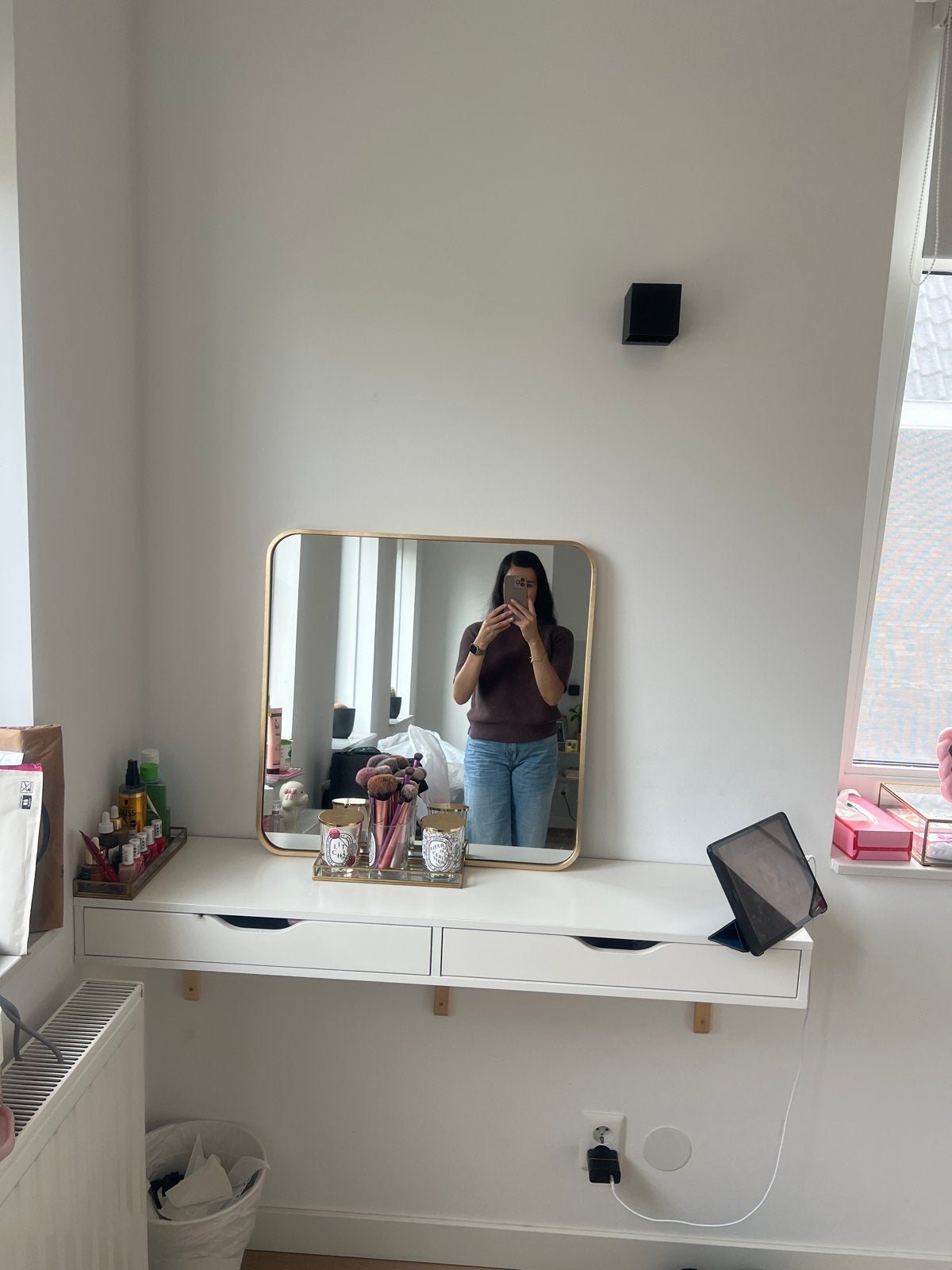 Ikea Ekby Alex plank met lades - Gebruikt, Ophalen, Gebruikt