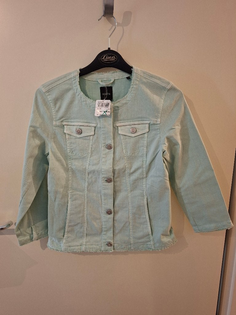 NIEUW MET KAARTJE Bonita spijkerjas mintgroen mt 36 3/4 mouw, Nieuw, Bonita, Ophalen of Verzenden, Jasje