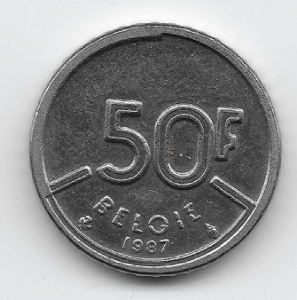 België 50 francs 1987 KM# 169, Verzenden, België, Losse munt
