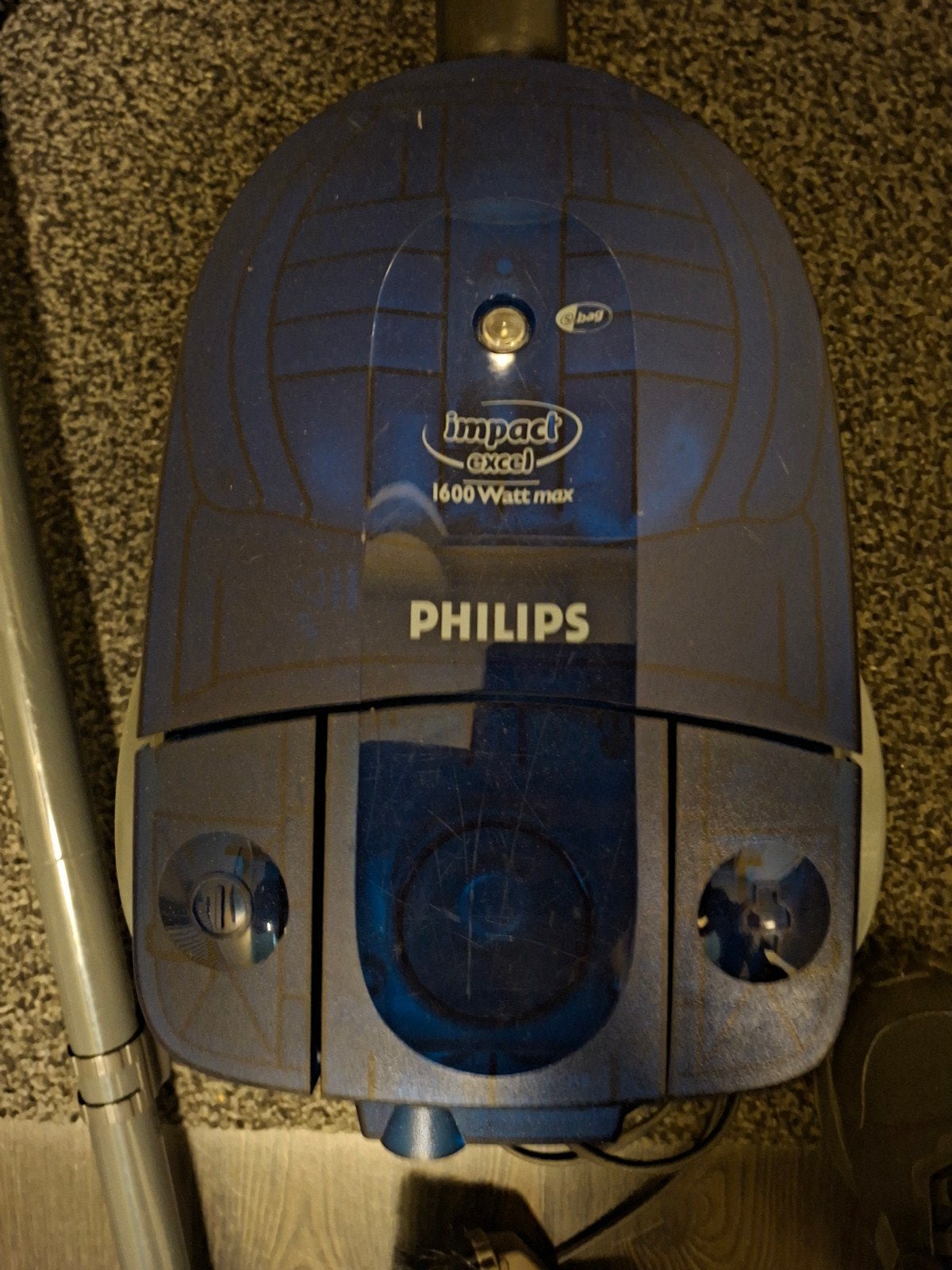 Philips Impact Excel 1600W stofzuiger met accessoires, Gebruikt, Philips, Sledestofzuiger, Geschikt voor harde vloeren