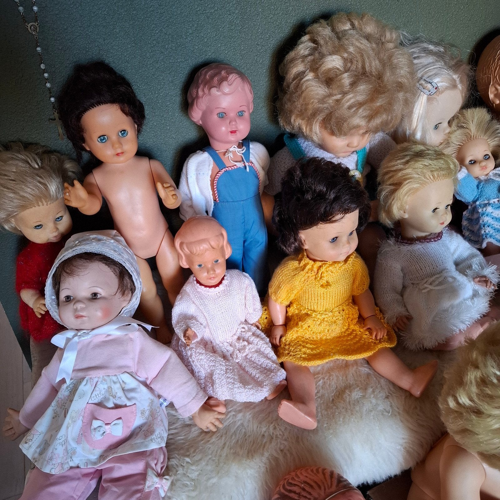 diverse vintage poppen meeste met schildpad merk., Verzamelen, Ophalen, Gebruikt, Pop