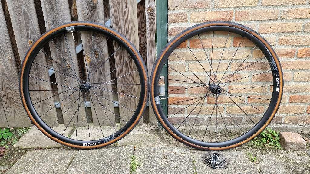 DT Swiss E1850 spline wielen (Shimano hub), Fietsen en Brommers, Fietsonderdelen, Gebruikt, DT Swiss, Aluminium, Ophalen