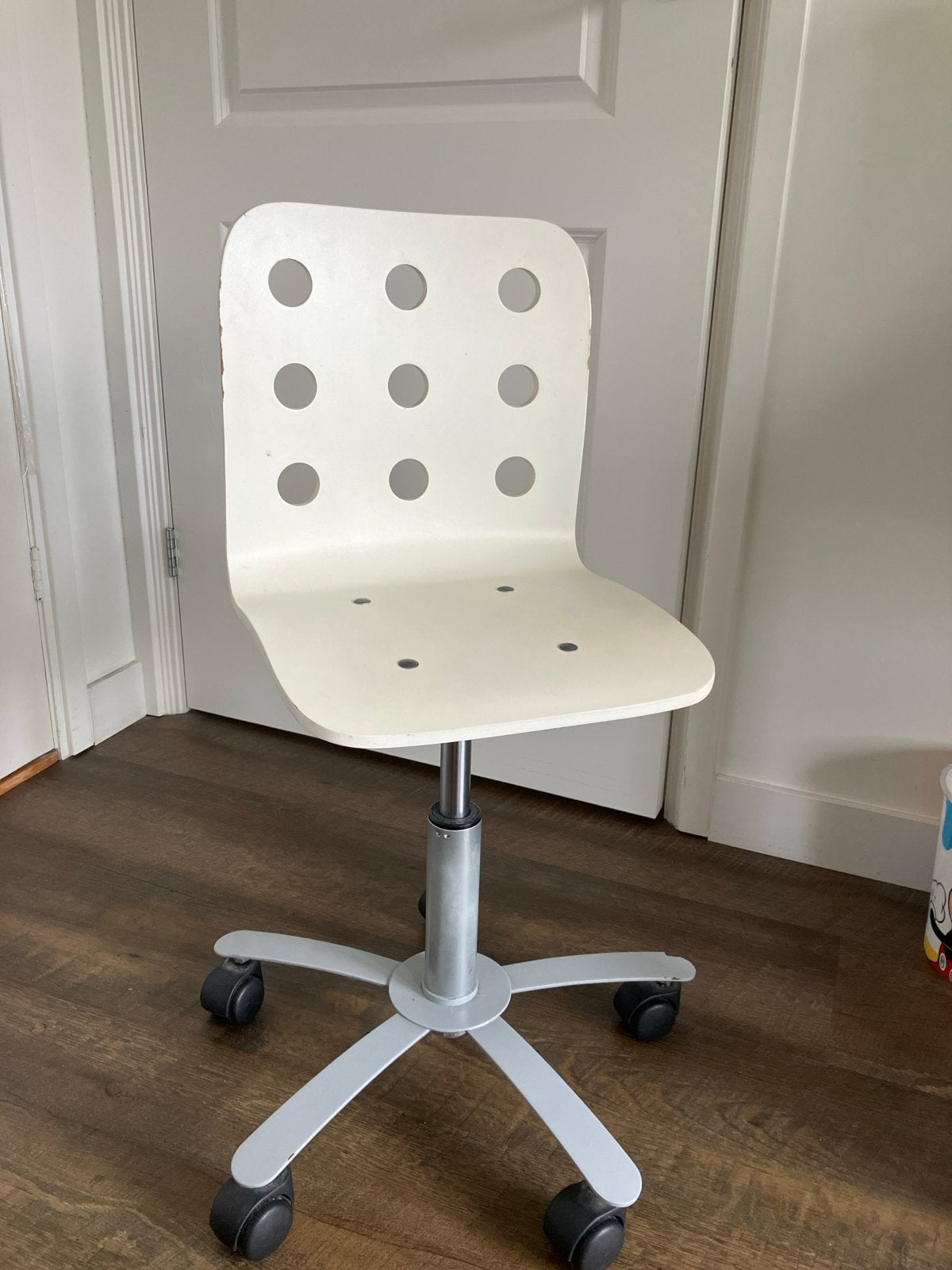 2x Witte IKEA kinderstoelen - Gebruikt, gratis af te halen, Ophalen, Gebruikt, Wit, Bureaustoel