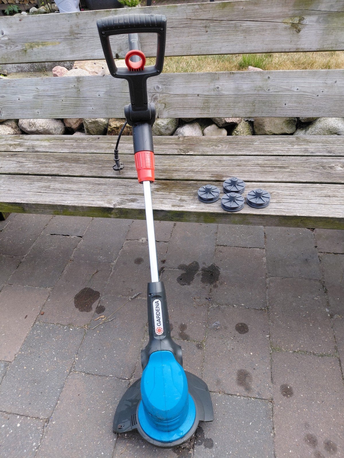 Gardena EasyCut 400/25 grastrimmer met extra spoelen, Gebruikt, Ophalen of Verzenden, 10 tot 30 cm, Elektrisch