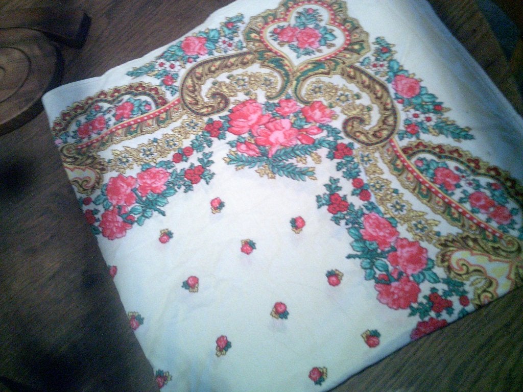 katoenen shawl, Kleding | Dames, Verzenden, Zo goed als nieuw, Maat 46/48 (XL) of groter, Sjaal