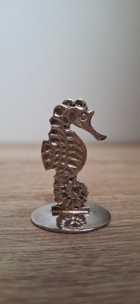 Verzilverd Miniatuur Zeepaardje HH 90  (Vintage), Ophalen of Verzenden, Zo goed als nieuw, Dier