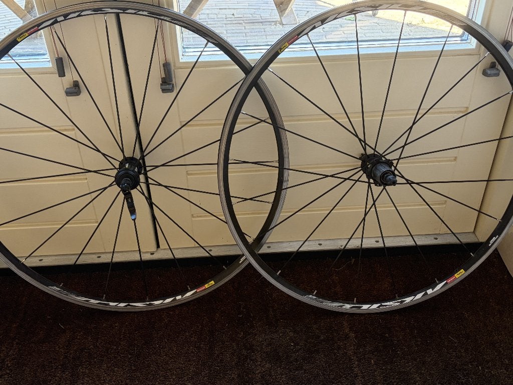 Mavic Aksium wielset, Gebruikt, Aluminium, Mavic, Racefiets