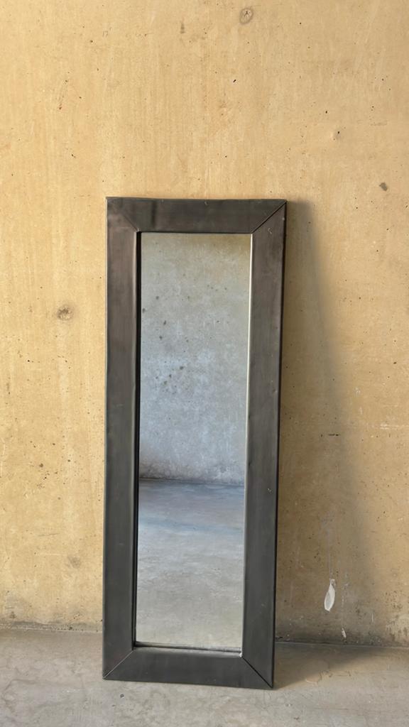 Mooie spiegel met loden rand, Huis en Inrichting, Woonaccessoires | Spiegels, Ophalen, Minder dan 50 cm, Zo goed als nieuw, Minder dan 100 cm