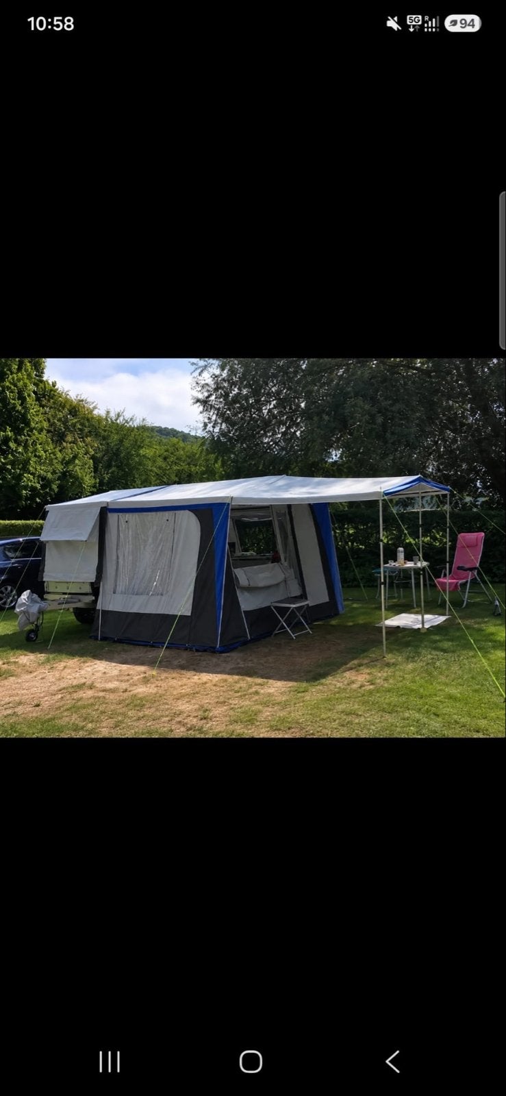 Keizer Weekender Tenttrailer 2017 topstaat, weinig gebruikt, Ophalen, Meerkleurig, Tot en met 2, Keizer