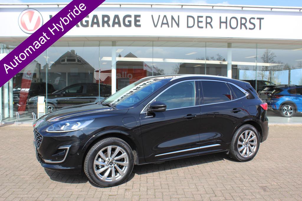 Ford Kuga 2.5-225pk PHEV 'Vignale' Plug-in Hybrid Automaat., 12 maanden, Gebruikt, Zwart, 4 cilinders