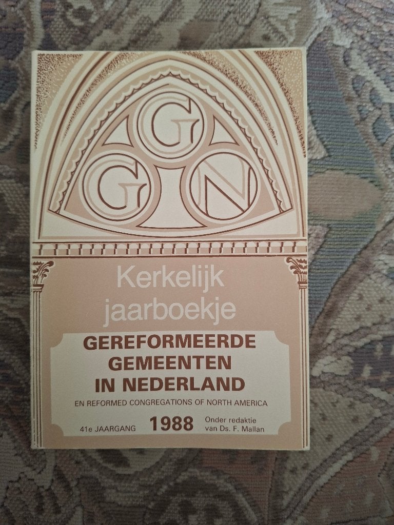 Jaarboekje gereformeerde gemeenten 1988, Ophalen of Verzenden, Zo goed als nieuw