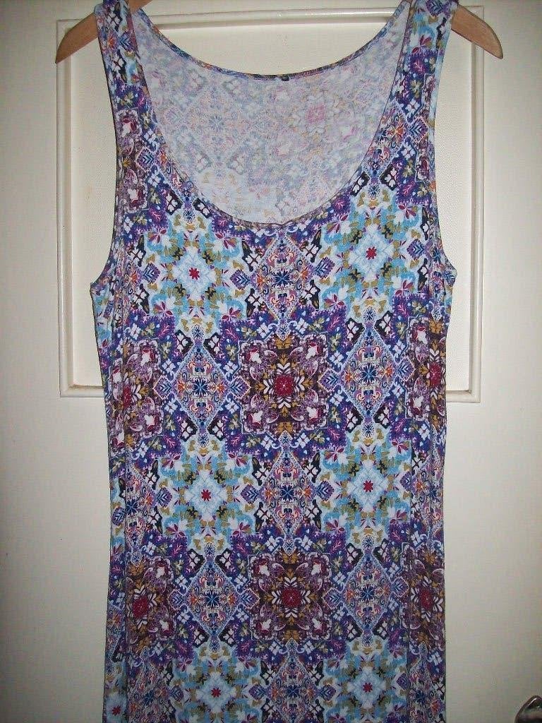 Maxi Jurk patroon boho   L 42/44, Kleding | Dames, Jurken, Overige kleuren, Yessica, Maat 42/44 (L), Ophalen of Verzenden