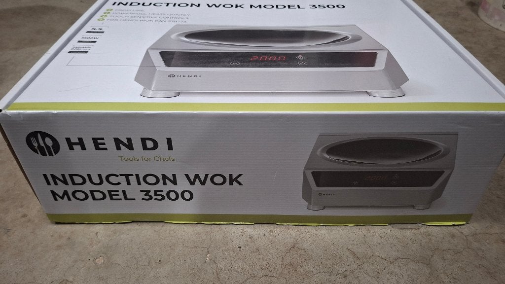 2x Hendi Induction Wok 3500 Inductie wok NIEUW!, Overige materialen, ., Nieuw, Ophalen of Verzenden