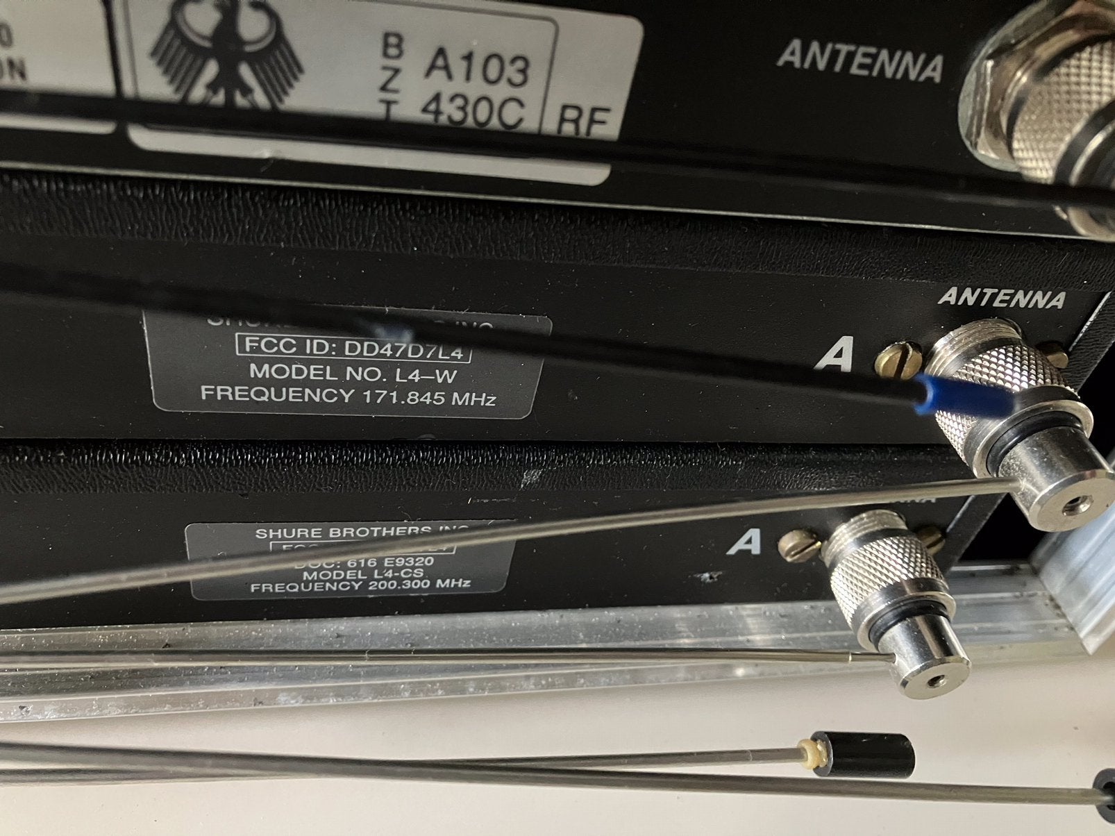 Shure draadloze microfoons - BETA58A / SM87, Ophalen, Gebruikt, Zangmicrofoon, Draadloos