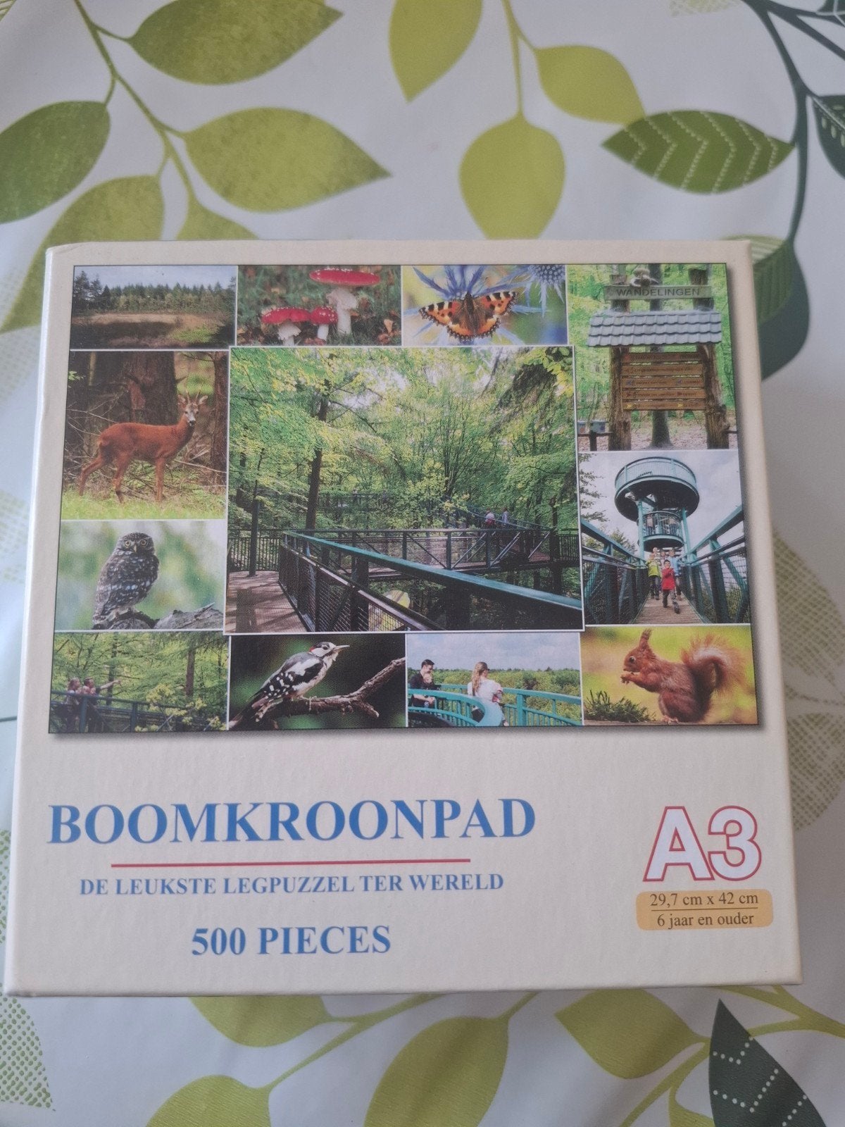 A3 legpuzzel, 500 stukjes, Boomkroonpad, Ophalen, 500 t/m 1500 stukjes, Zo goed als nieuw, Legpuzzel