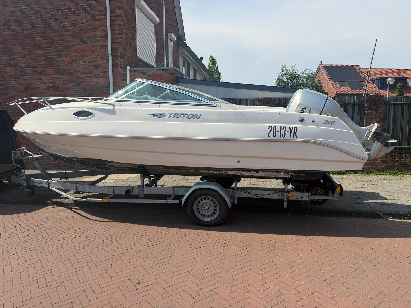 Triton speedboot met Honda 135 pk buitenboordmotor, Watersport en Boten, Benzine, Overige merken, Gebruikt, Buitenboordmotor