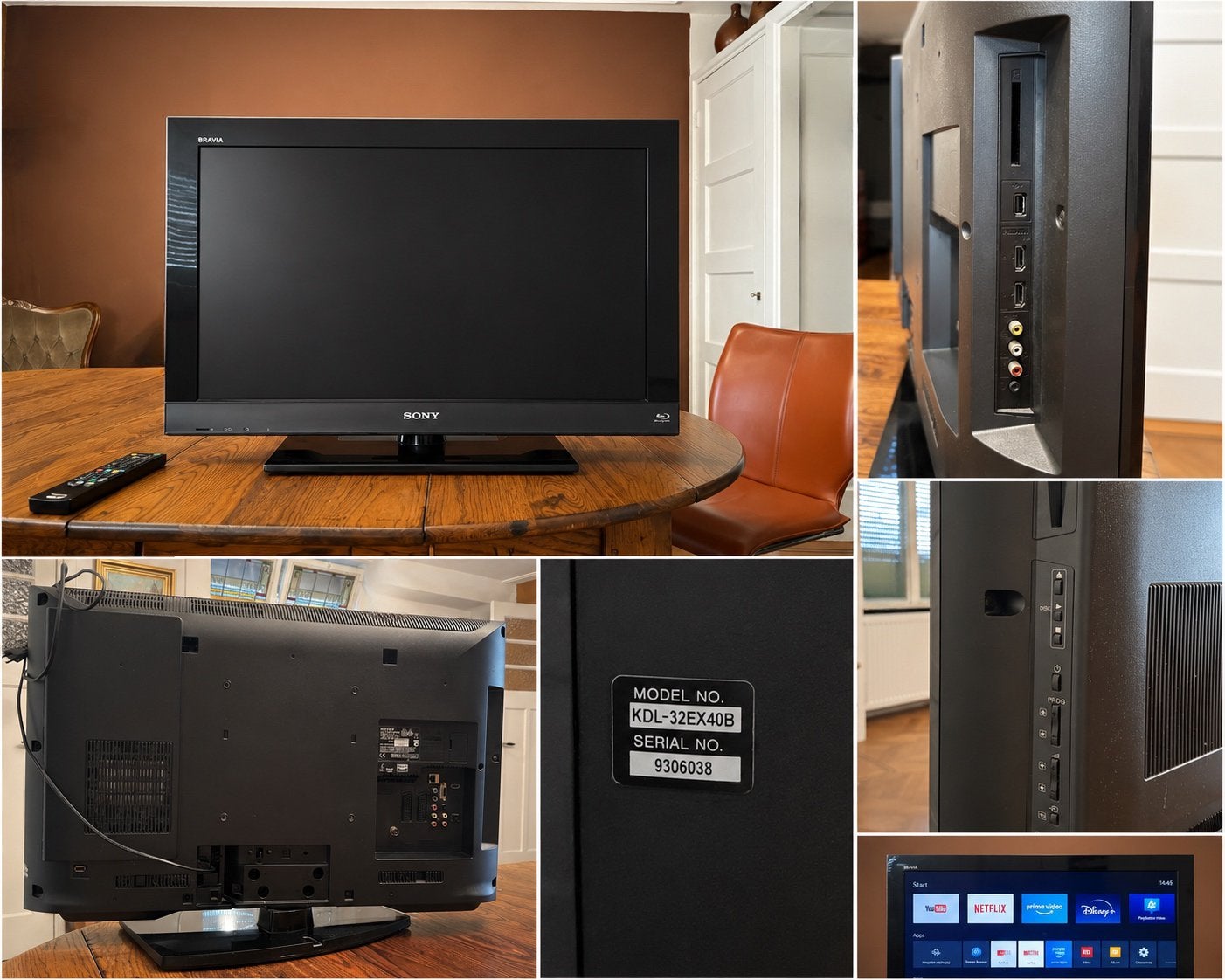 Sony Bravia KDL-32EX40B 32” LCD TV – Incl. afstandsbediening, Ophalen of Verzenden, Gebruikt, Tv en Weergevers