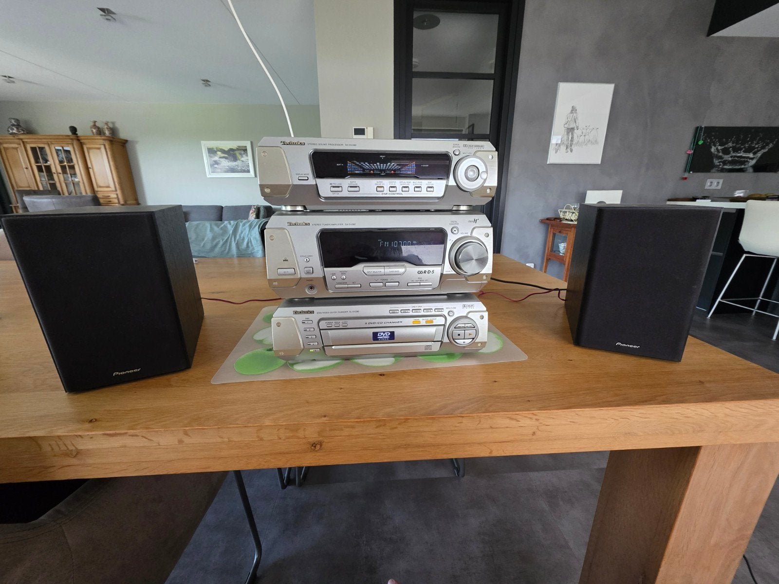 Technics Stereo Set met CD Changer en Pioneer Speakers, Ophalen, Gebruikt, Losse componenten, Pioneer