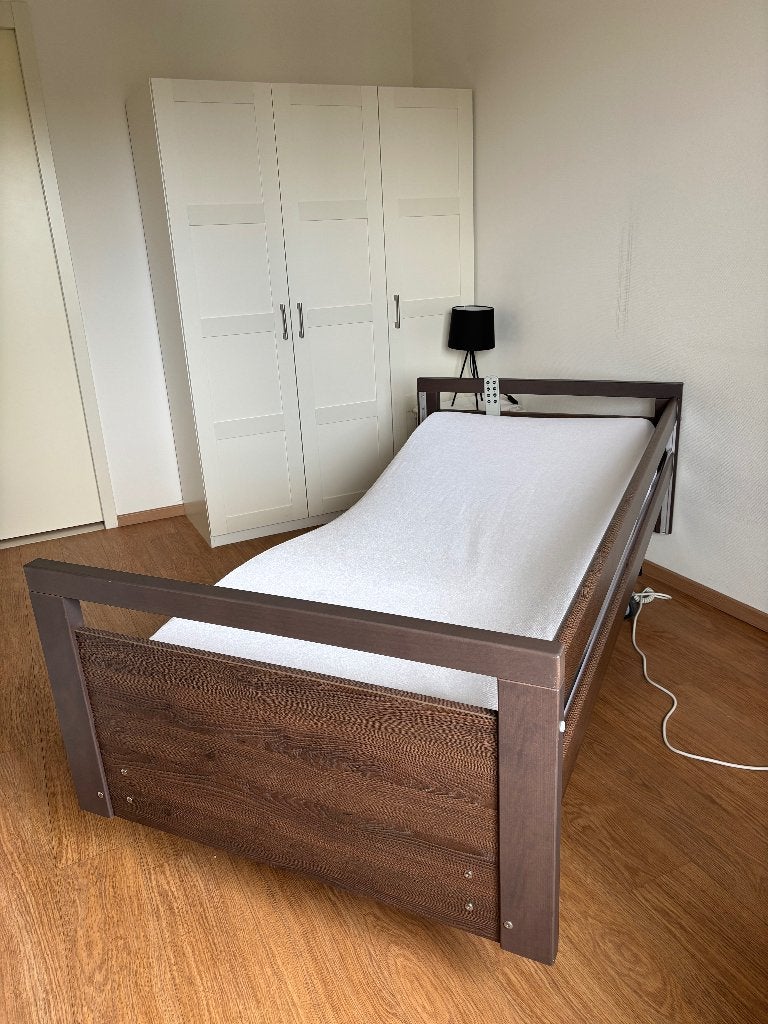 Hoog laag bed 90 x 200 cm, Huis en Inrichting, Slaapkamer | Bedden, Ophalen, Verstelbaar, 90 cm, Eenpersoons