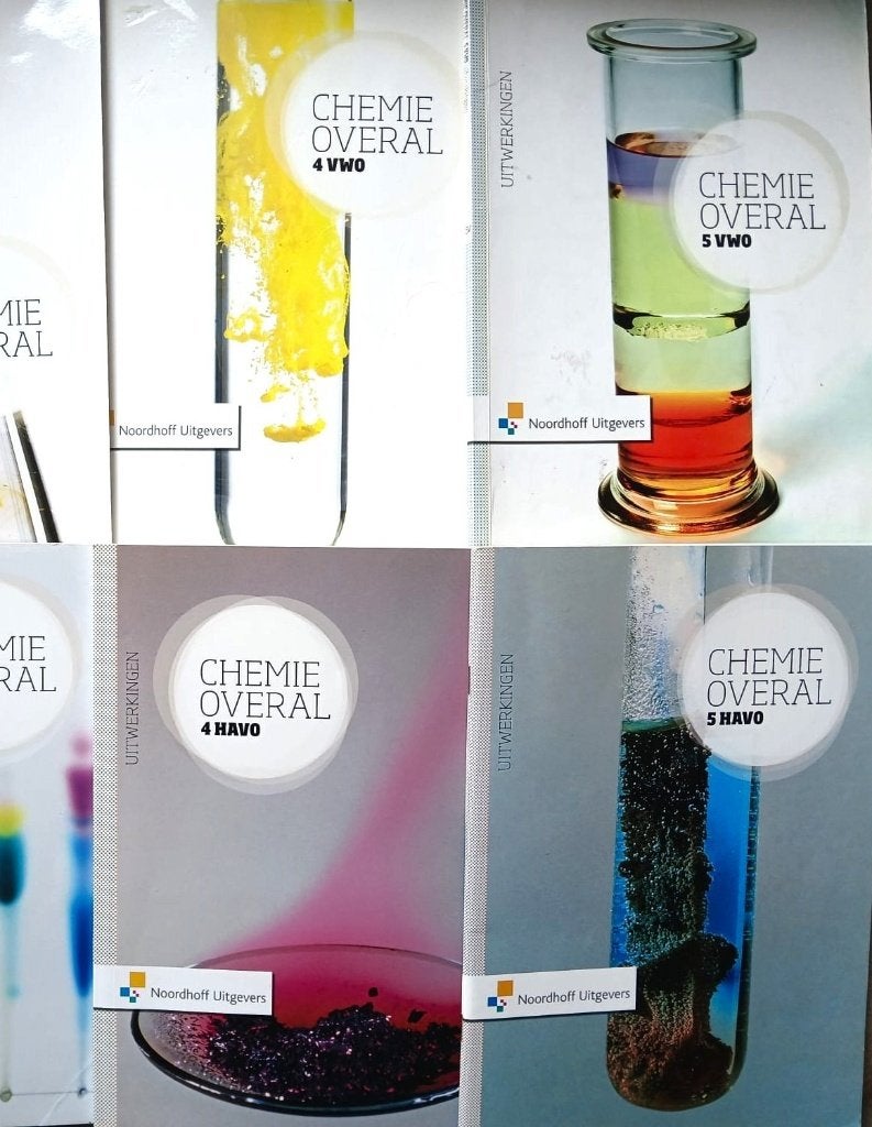 Chemie Overal (vorige edities) uitwerkingenboekjes HAVO/VWO, Gelezen, Scheikunde, Ophalen of Verzenden, Noordhoff Uitgevers
