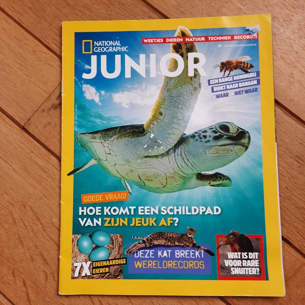 National Geographic Junior - 11 - Juni 2023, Ophalen of Verzenden, Zo goed als nieuw, Non-fictie