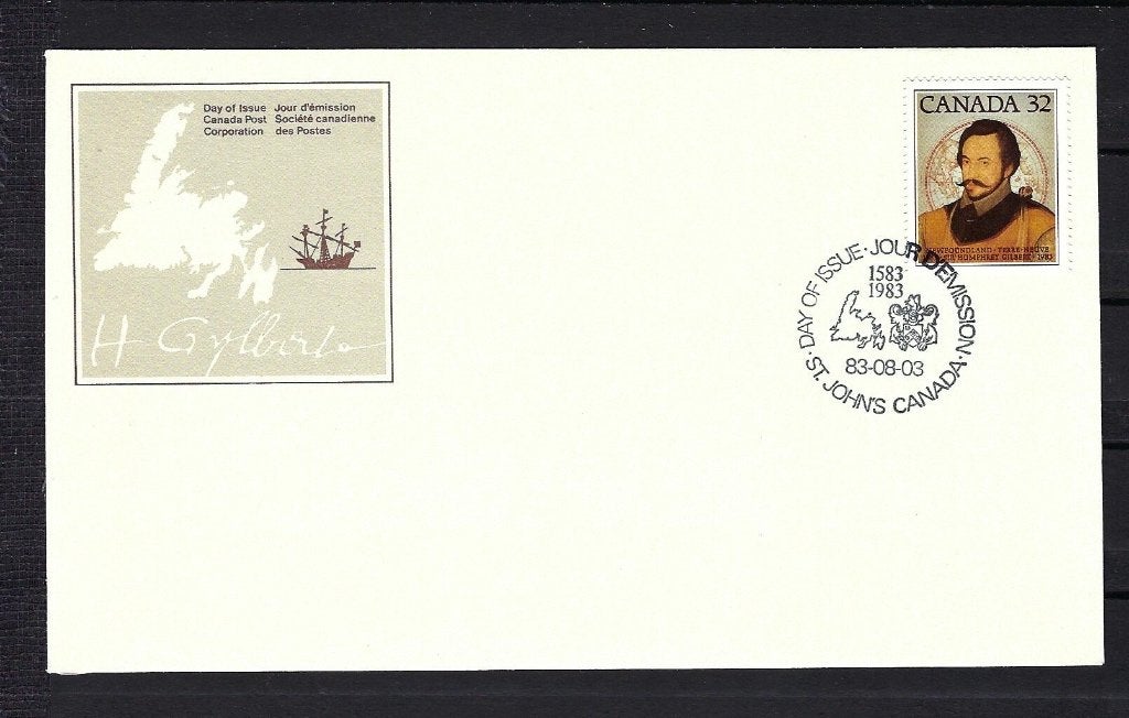 Canada FDC Mi. 889 Newfoundland settlement 1983, Ophalen of Verzenden, Onbeschreven, Rest van de wereld