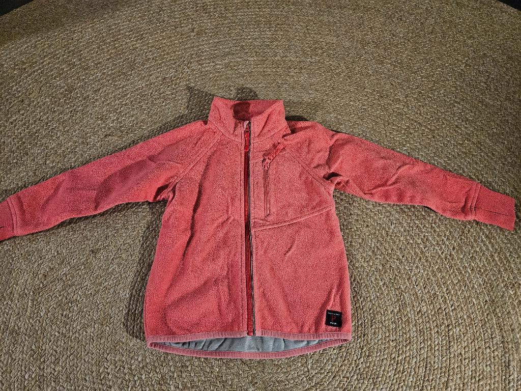 fleece jas van Polarn O. Pyret, maat 110, Meisje, Polarn O. Pyret, Ophalen of Verzenden, Zo goed als nieuw