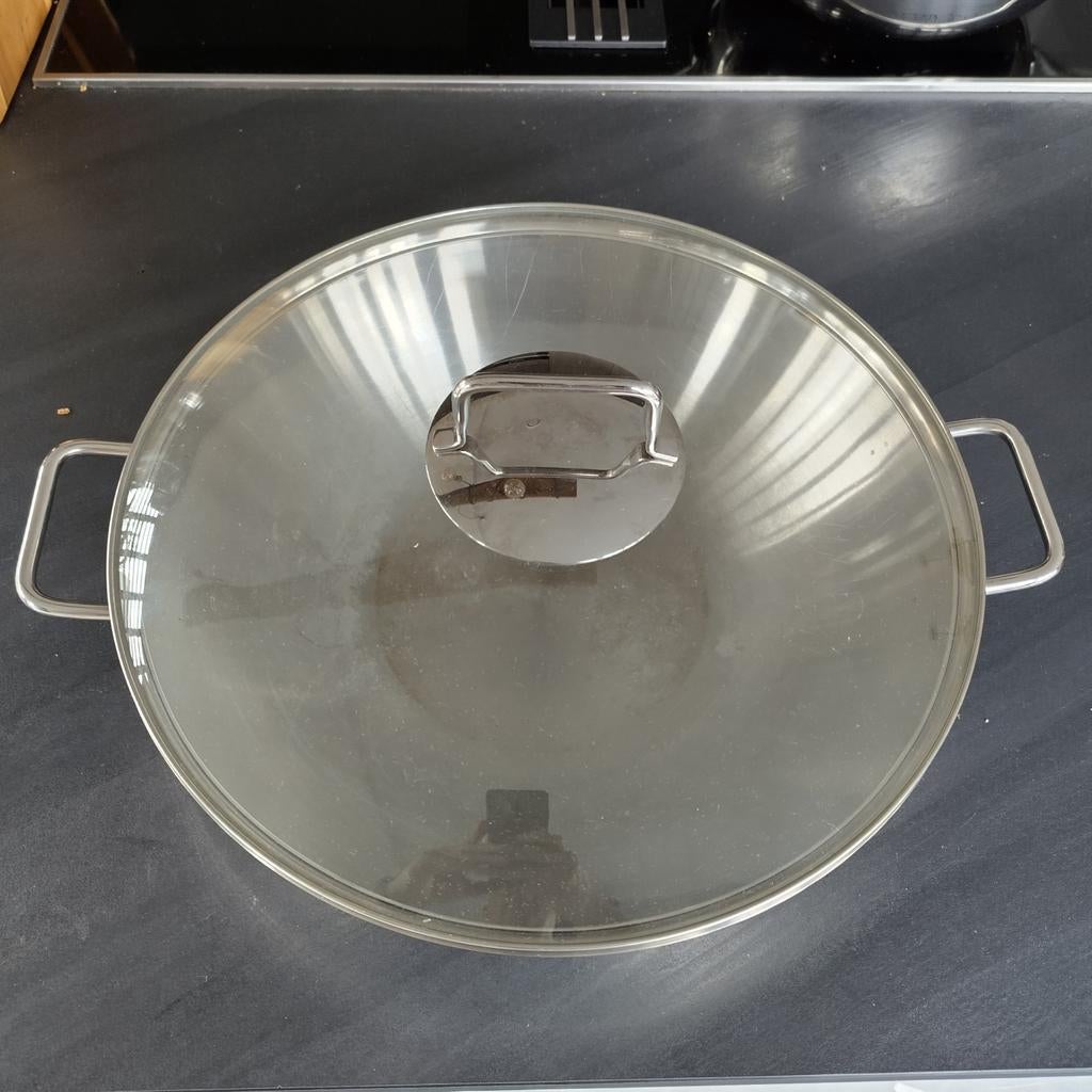 WMF Wokpan met deksel Macao - RVS, 36 cm, Ophalen of Verzenden