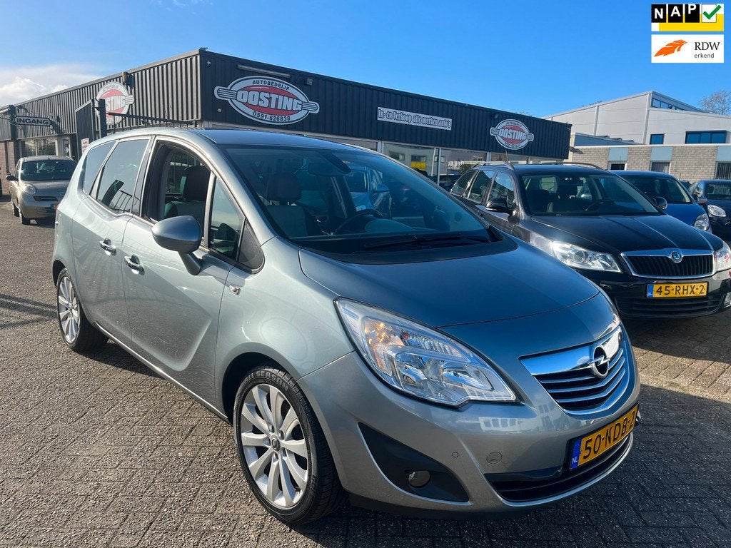 Opel Meriva 1.4 Turbo Cosmo(st-bekr,clima,cruise,160dkm,bj10, Auto's, Voorwielaandrijving, Euro 5, Gebruikt, 680 kg