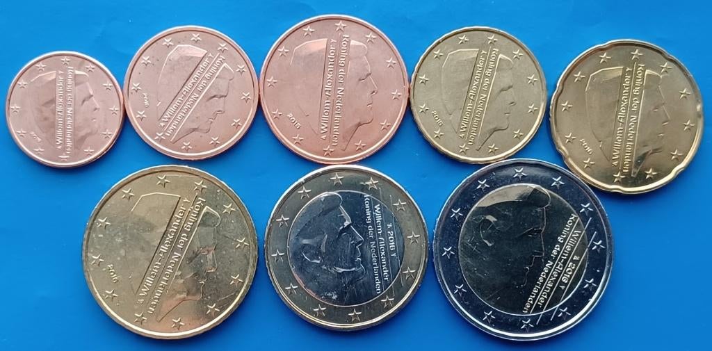 Nederland UNC Euro Set 2016, Verzenden, Koningin Beatrix, Euro's, Setje