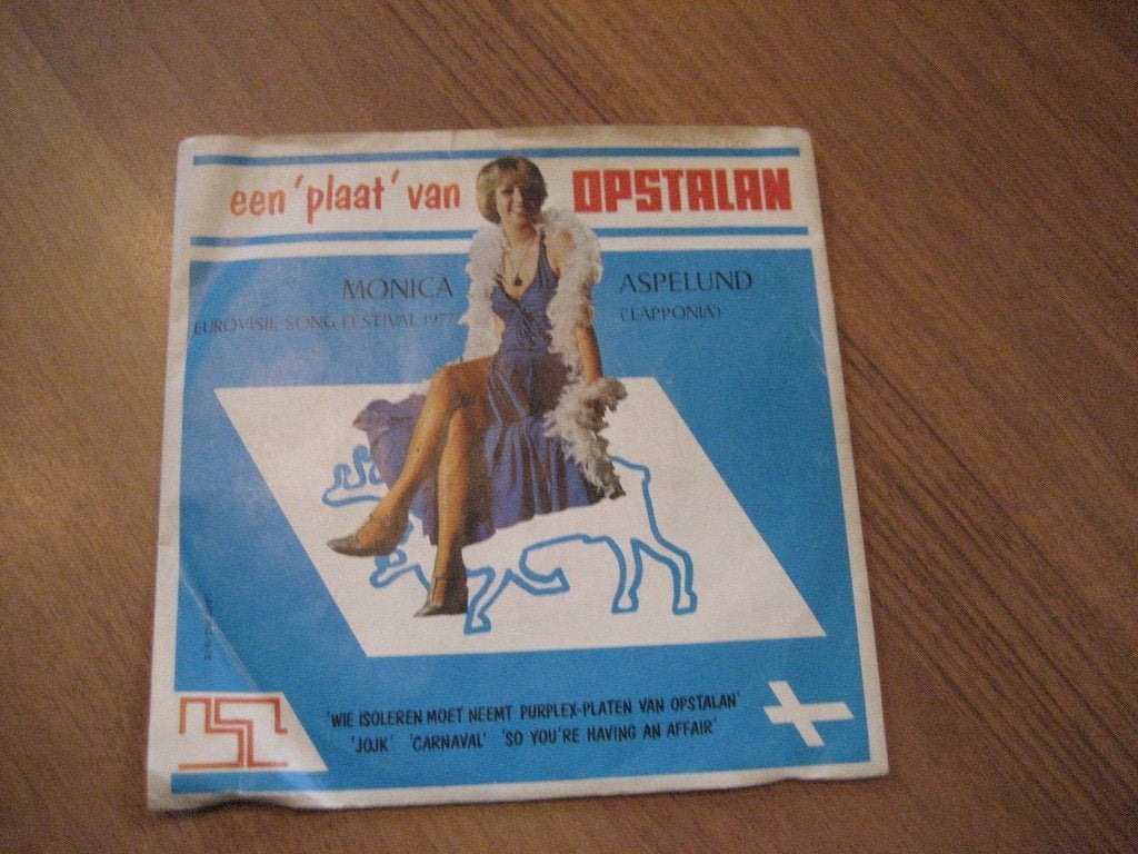 Monica aspelund eurovisie single, Ophalen of Verzenden, Gebruikt, Pop
