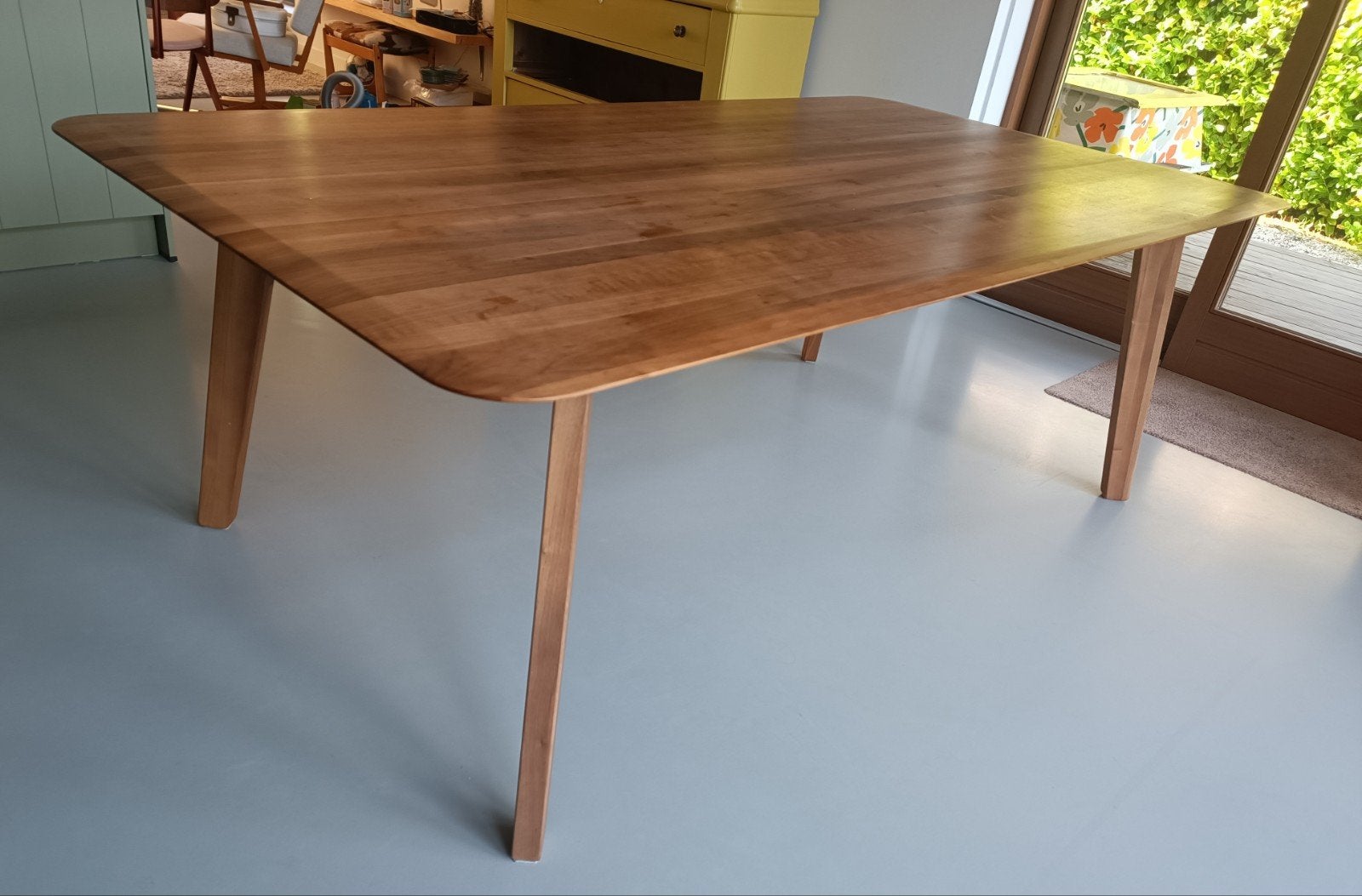 Sav & Okse Samt tafel walnoot De Machinekamer, Ophalen, Gebruikt, 100 tot 150 cm, 200 cm of meer