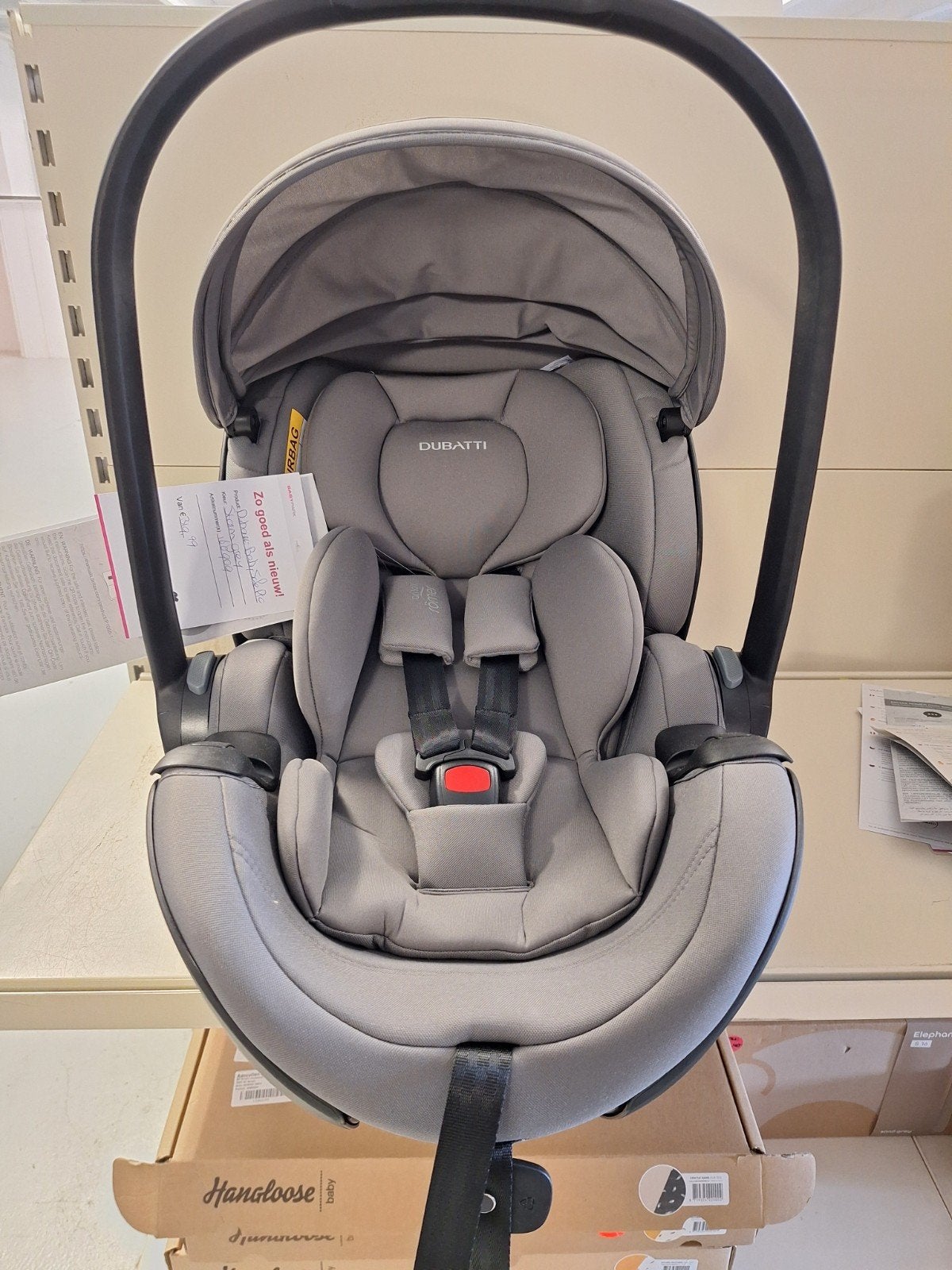 Dubatti babysafe pro storm grey, Autogordel of Isofix, Zo goed als nieuw, 0 t/m 13 kg, Ophalen