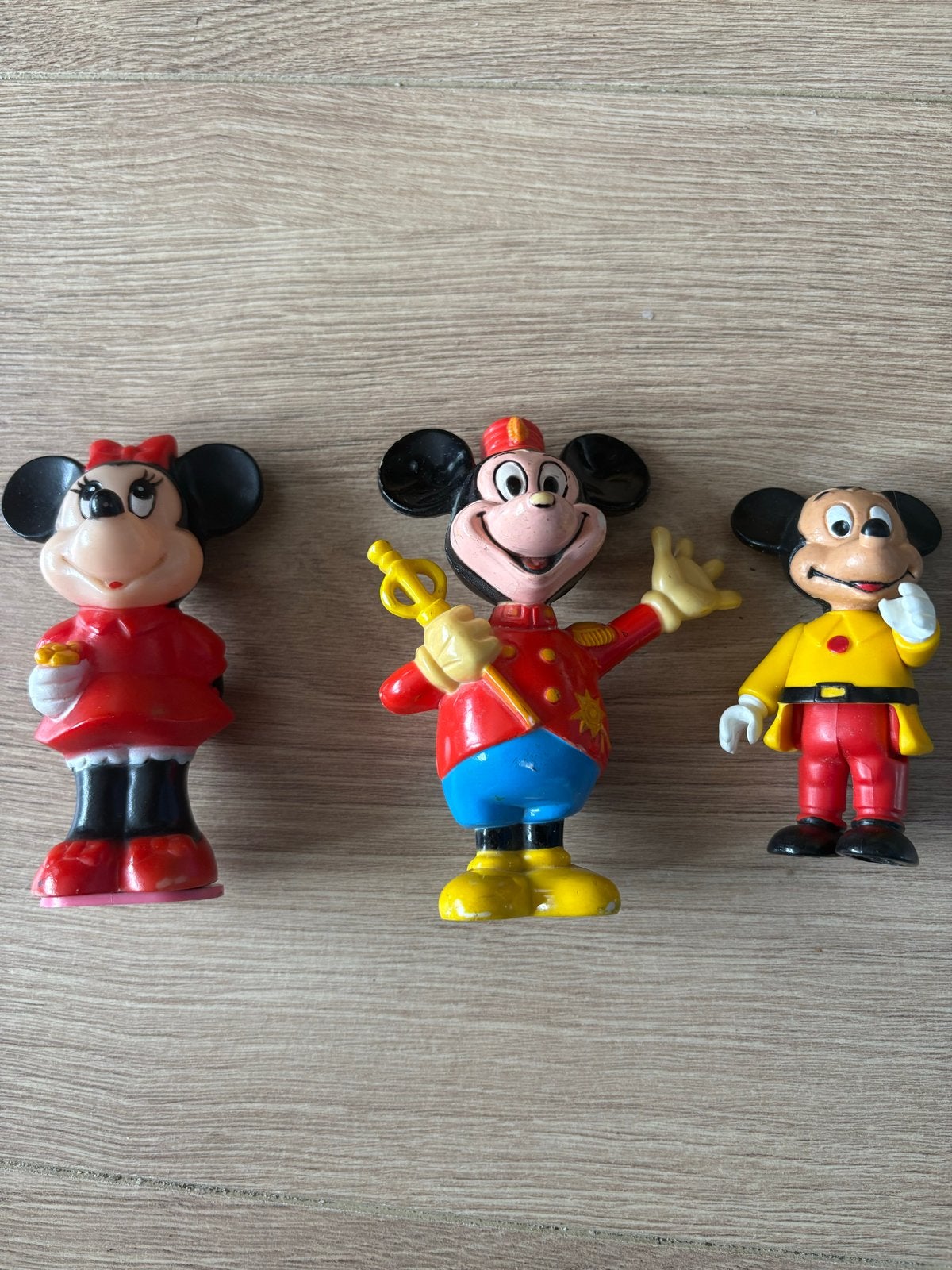 Vintage Mickey & Minnie Mouse poppetjes, Ophalen of Verzenden, Mickey Mouse, Gebruikt, Overige typen